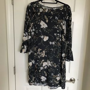 Floral Long-Sleeved Dress
